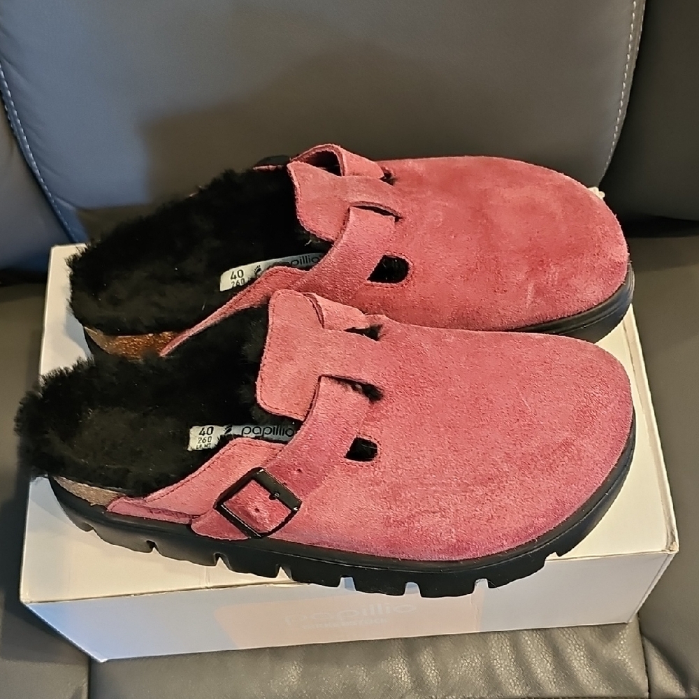 Women's Berry Crush Suede Birkenstock Clogs